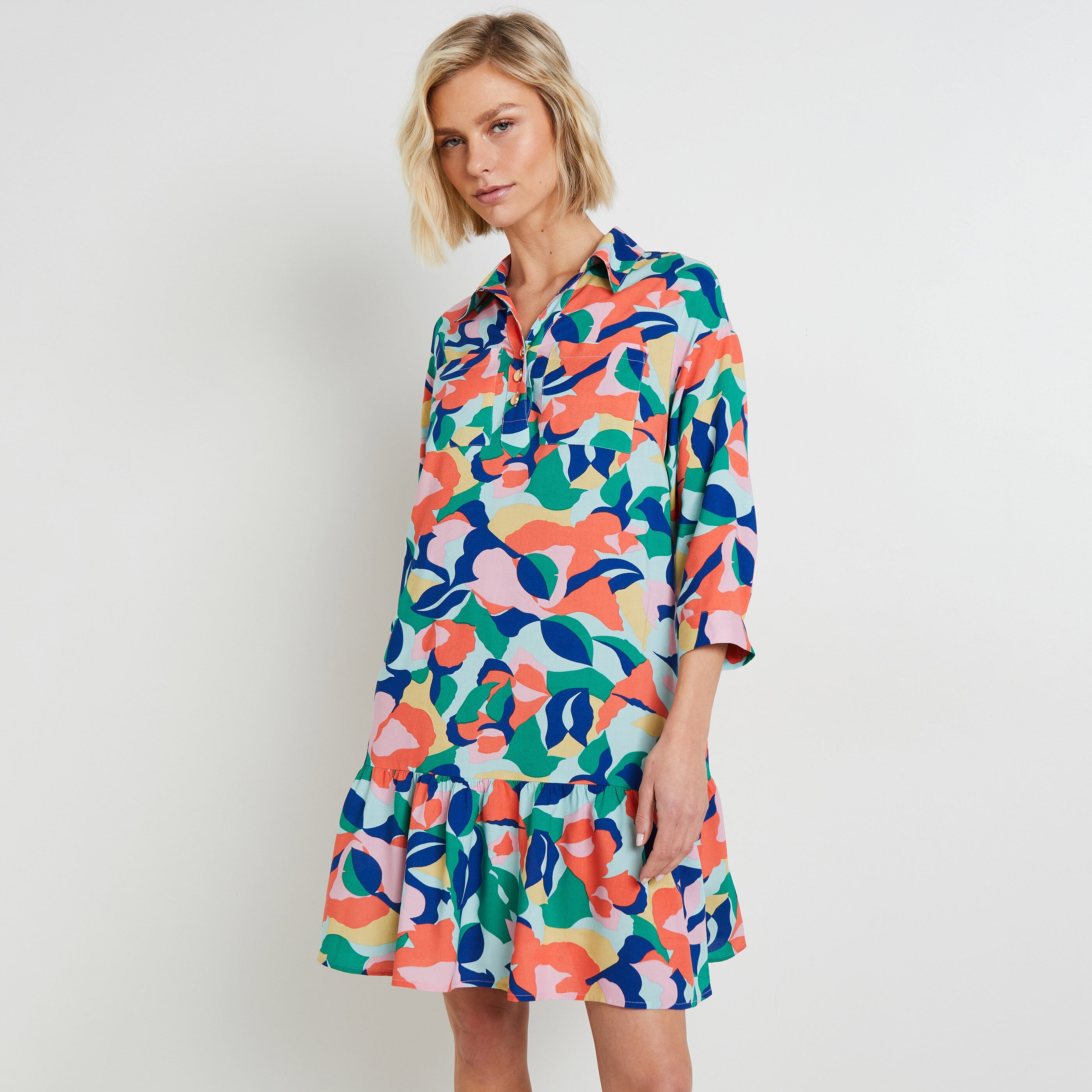 Robe imprim&eacute;e femme