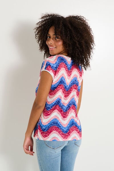 T-shirt col V femme