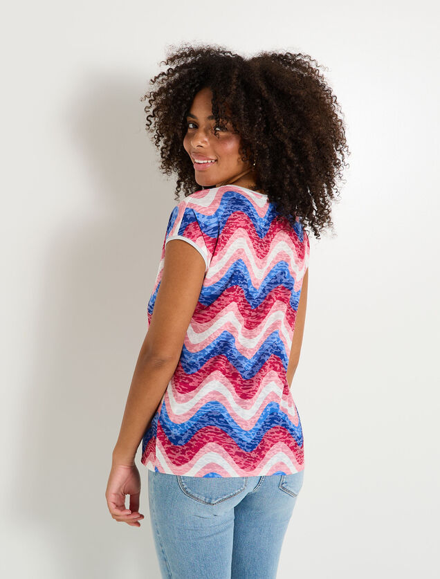 T-shirt col V femme