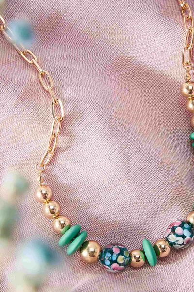 COLLIER PERLES DE VERRE PERLES MAT COATI
