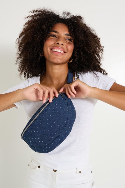Sac banane en denim femme