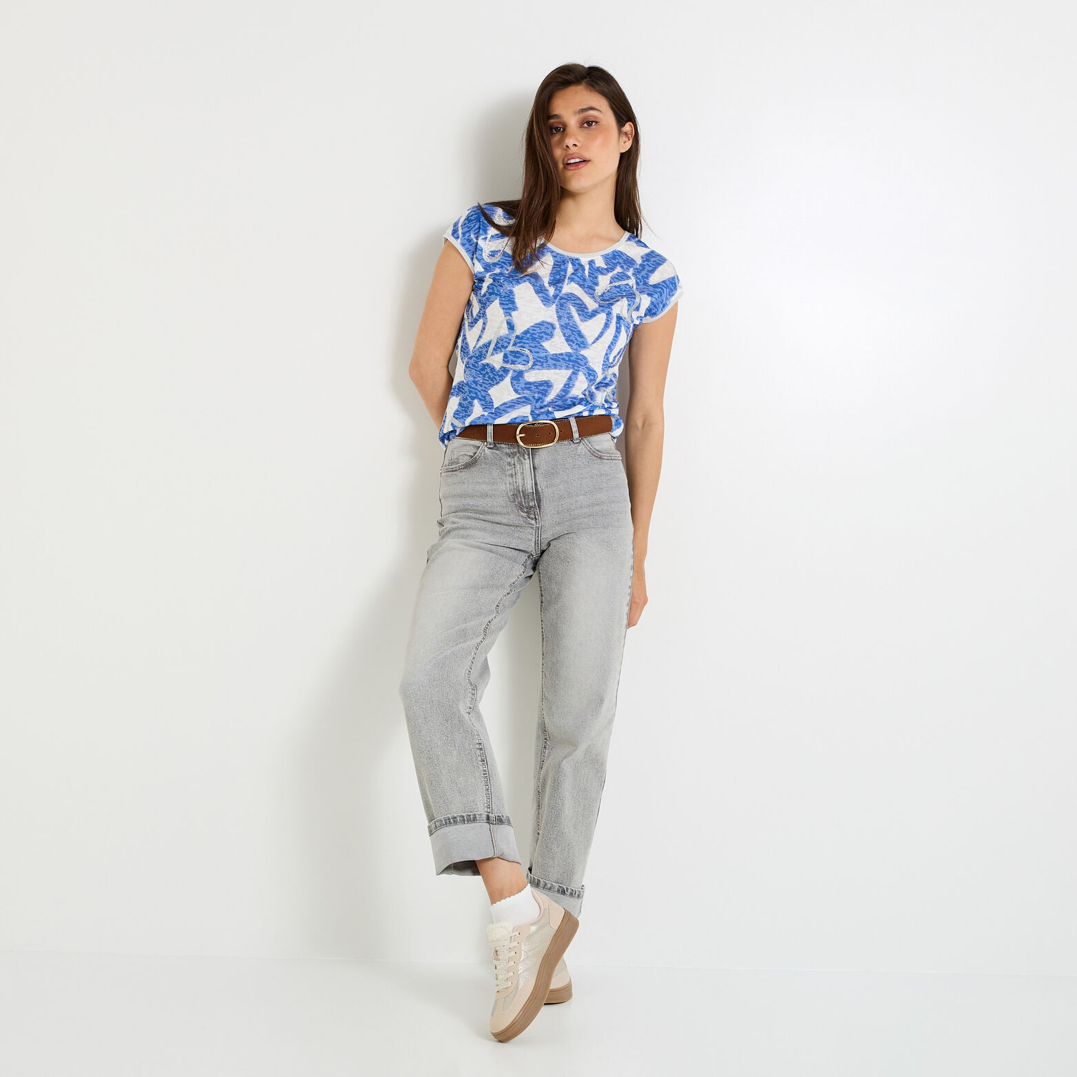 T-shirt col rond femme