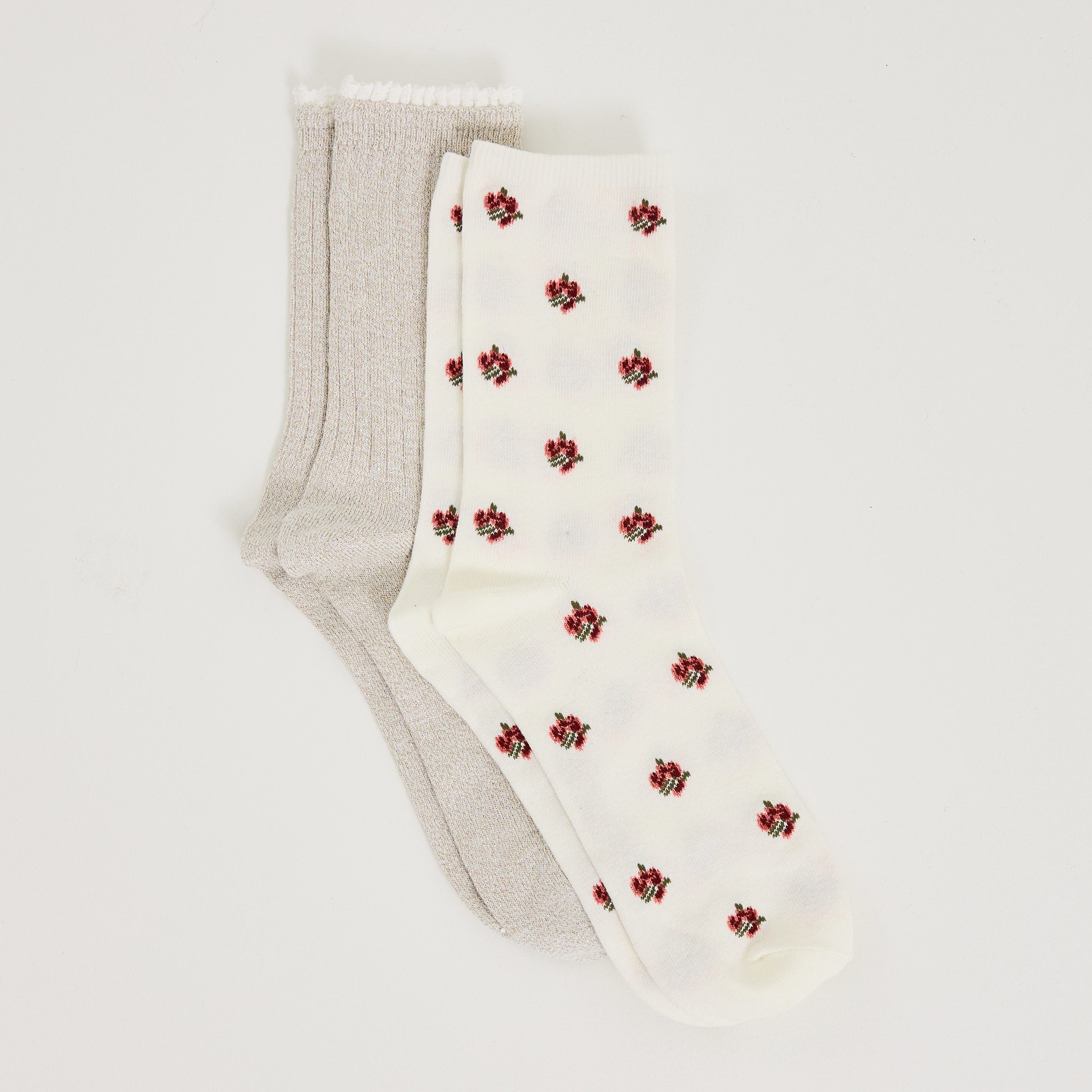 Lot de 2 paires de chaussettes femme