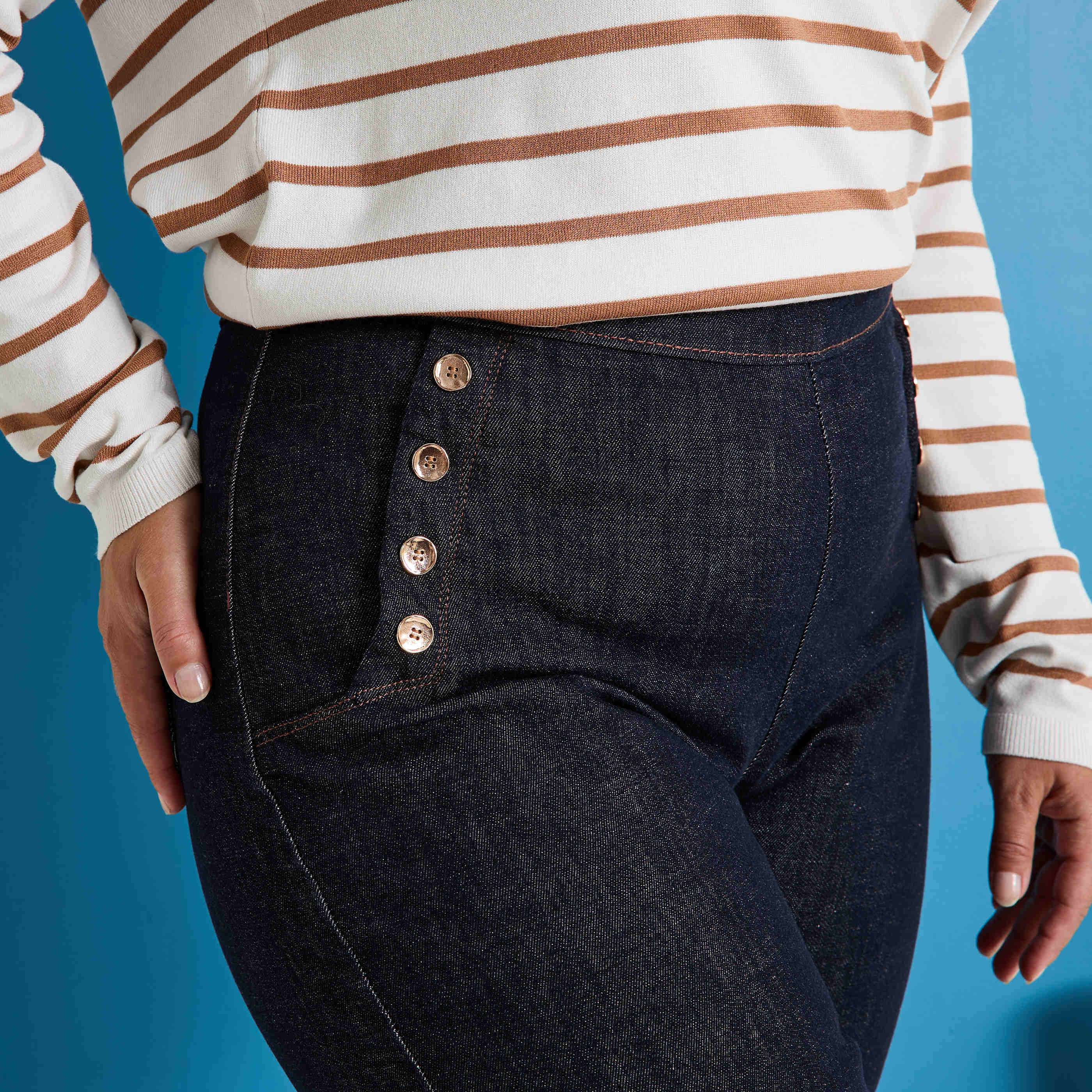 Jean flare POMPON F02 femme