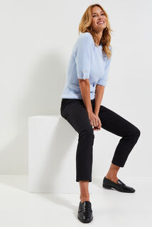Pull fluffy manches 3/4 femme