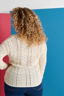 Pull col V manches longues femme