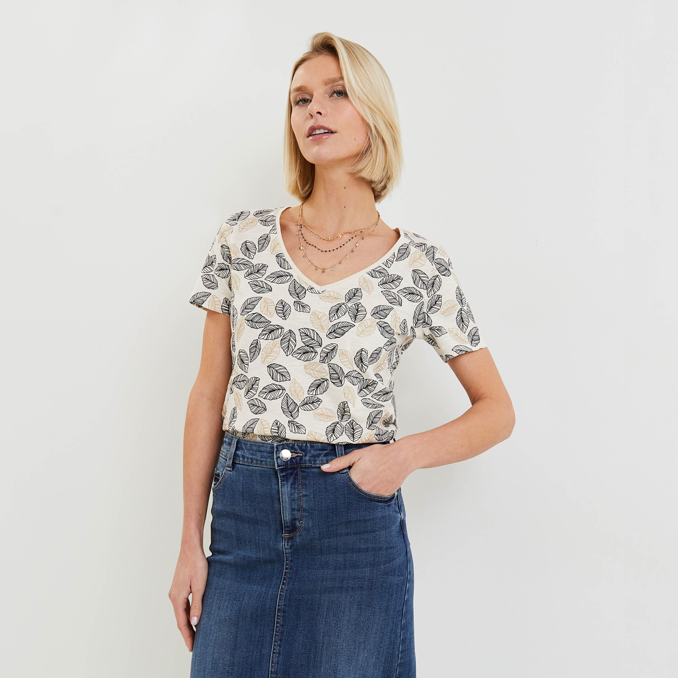 Tshirt imprim&eacute; femme