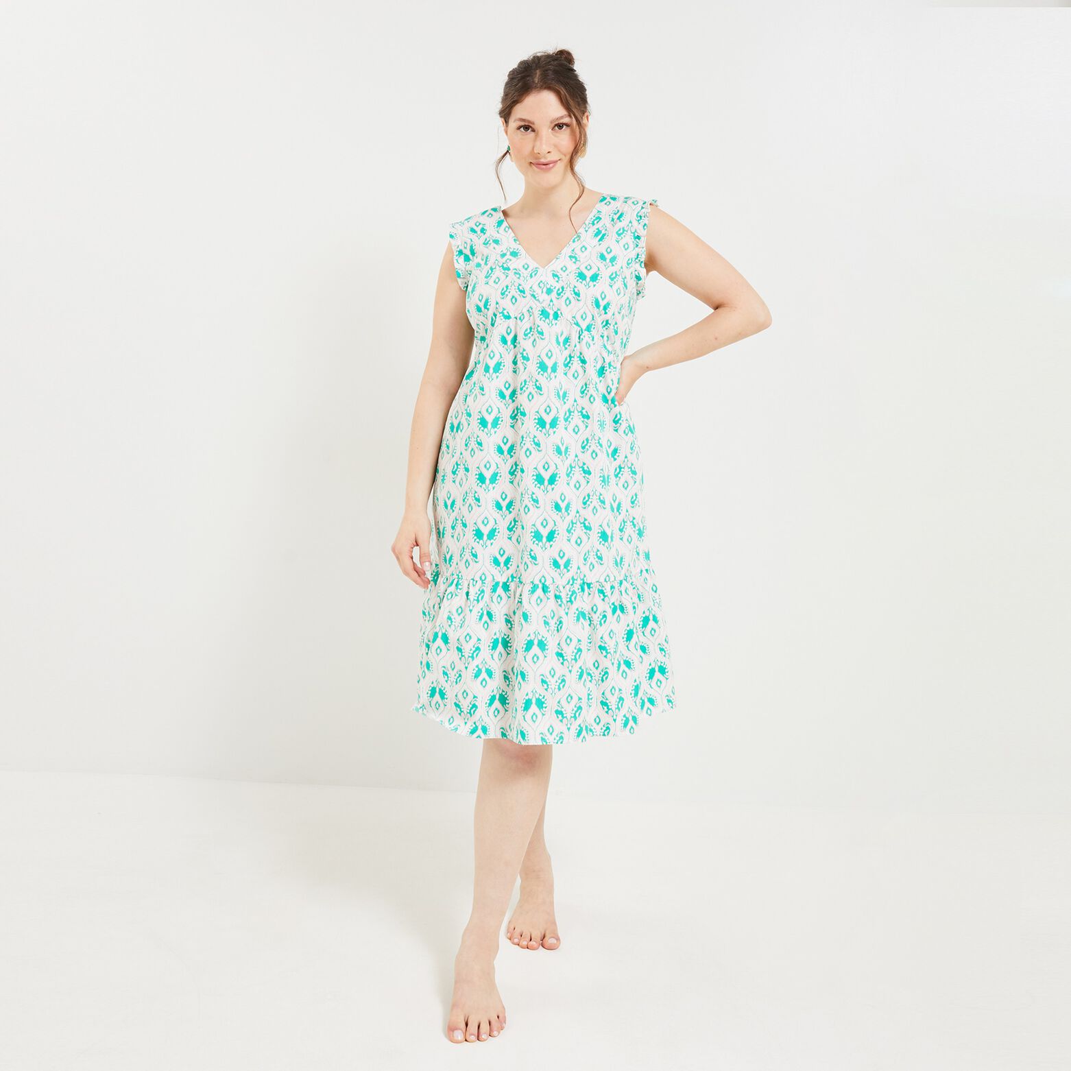 Robe volantée femme