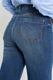 Jean large taille haute WOODSTOCK femme