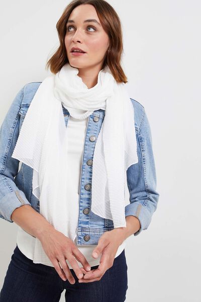 Etole plissée femme