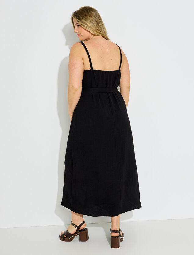 Robe longue unie infroissable