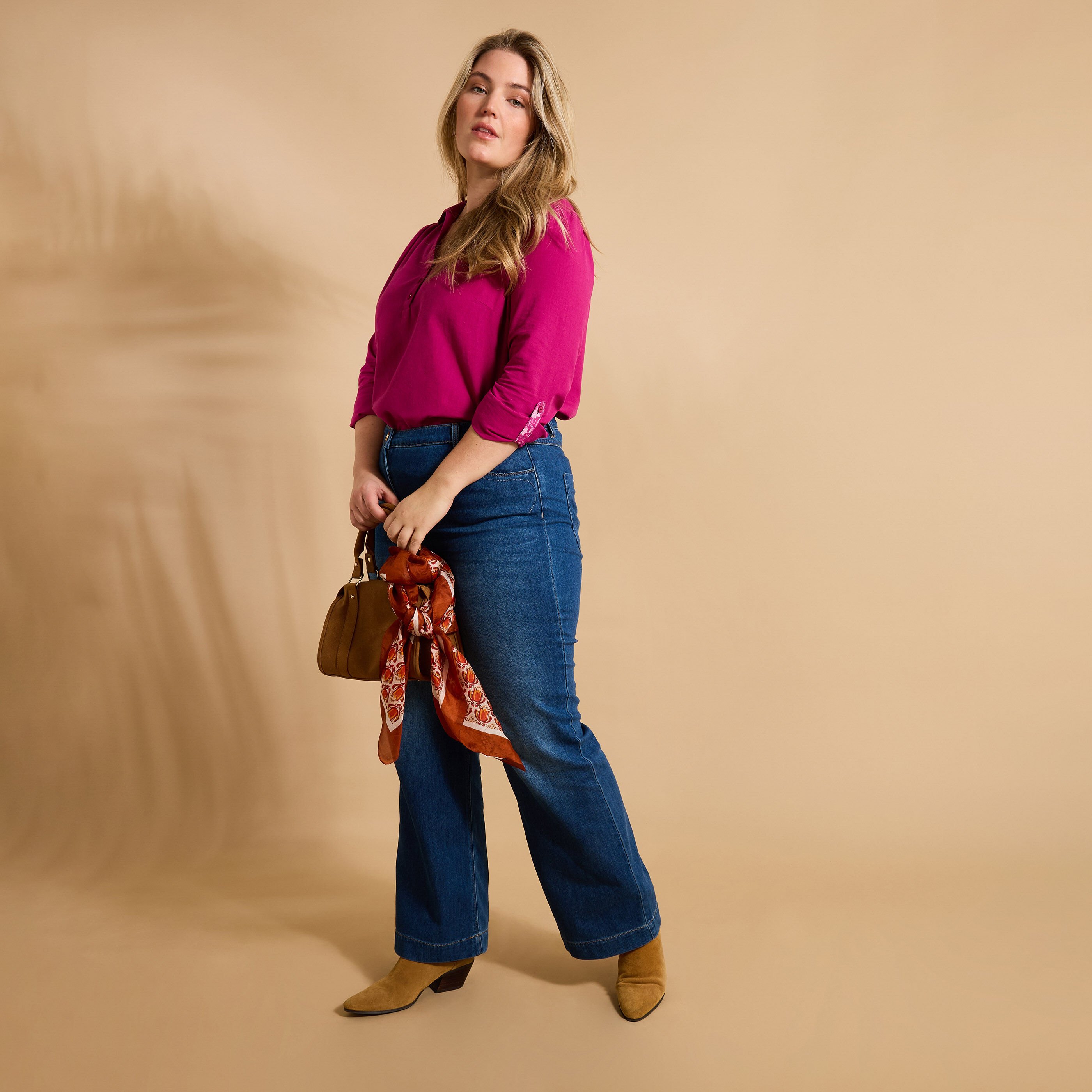 Blouse col chemise femme