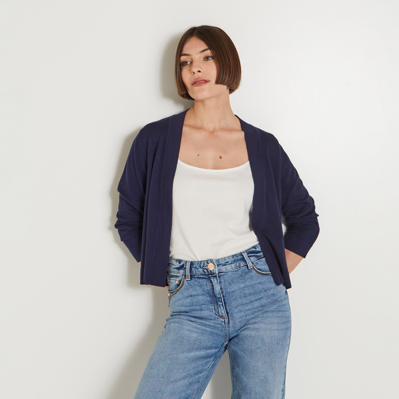Gilet court femme