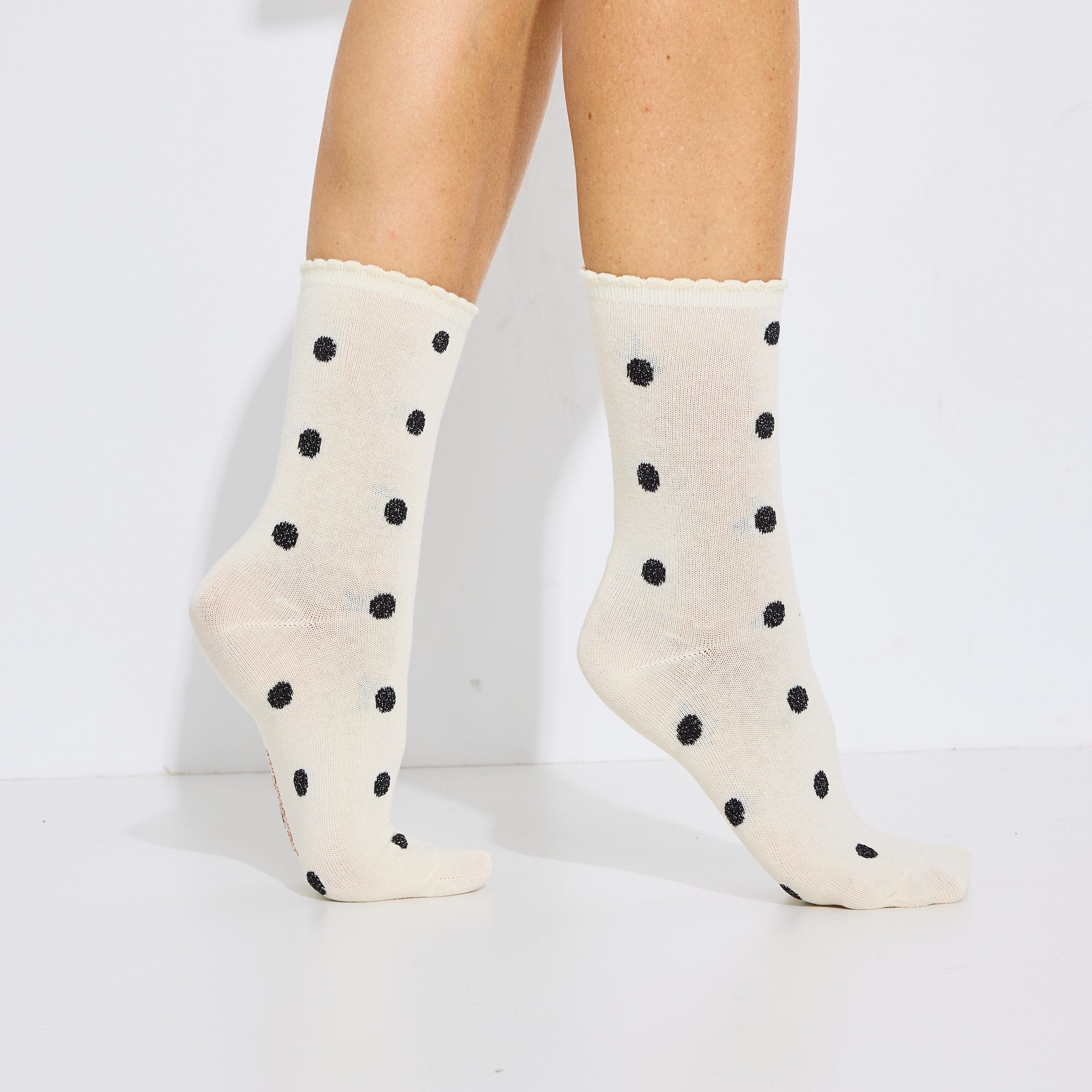 Lot de 3 paires chaussettes &agrave; paillettes