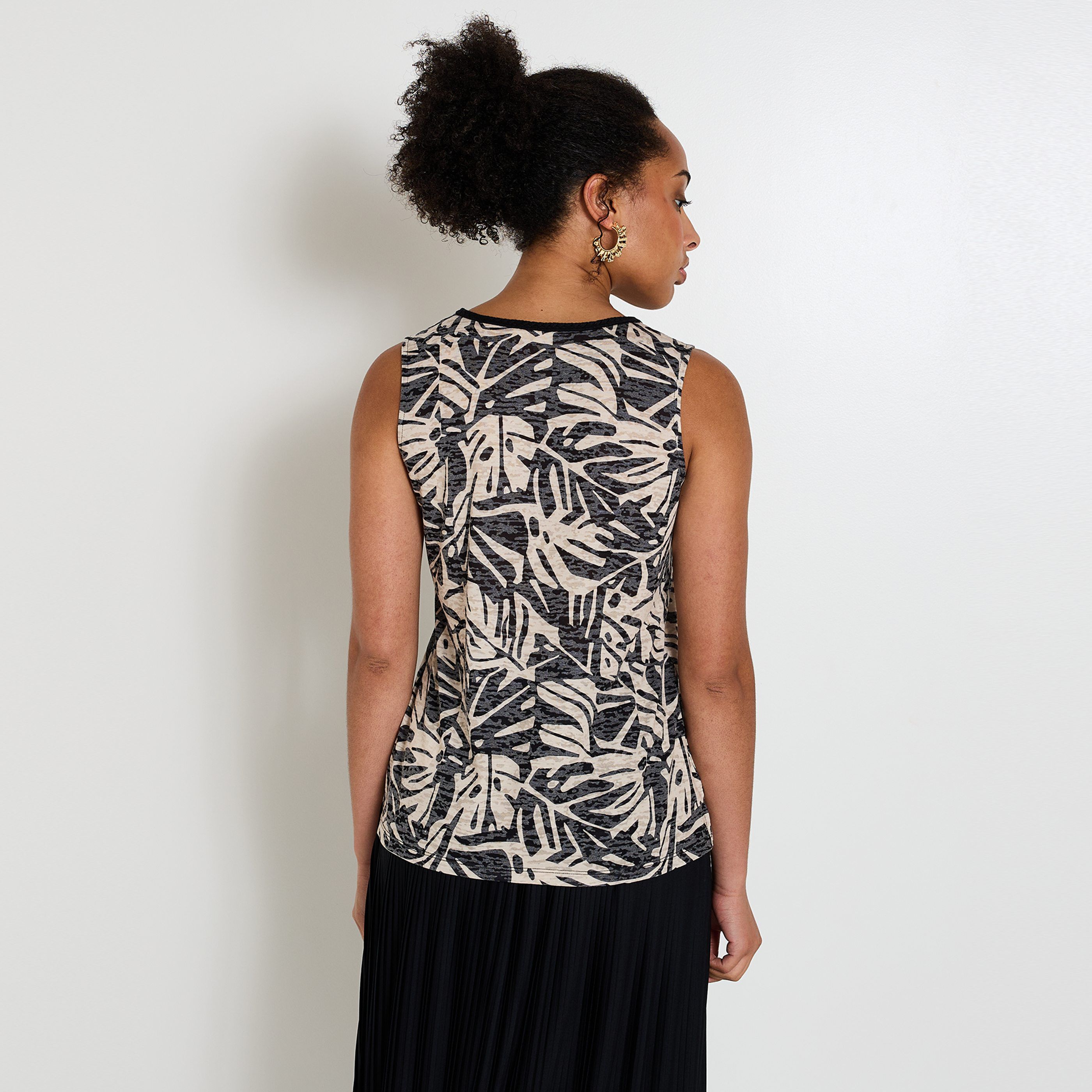 D&eacute;bardeur imprim&eacute; femme