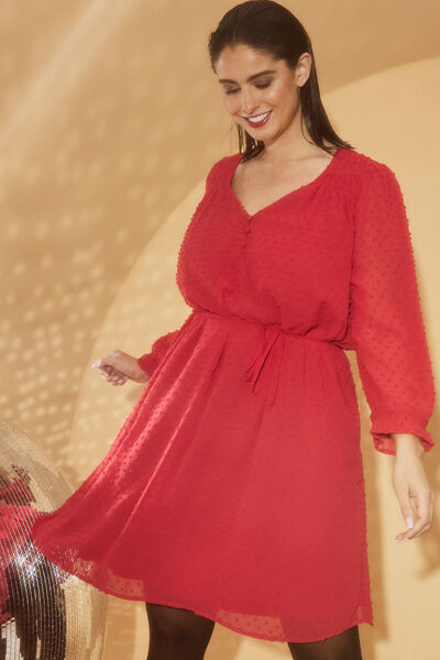 Robe plumetis femme