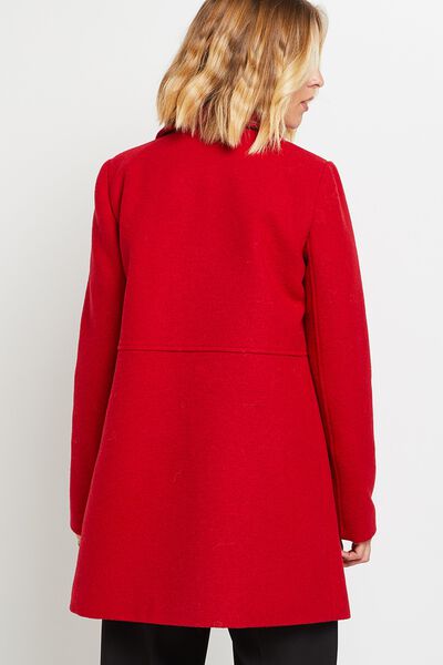 Manteau rouge femme