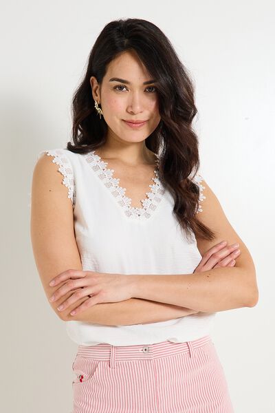 Blouse sans manches femme