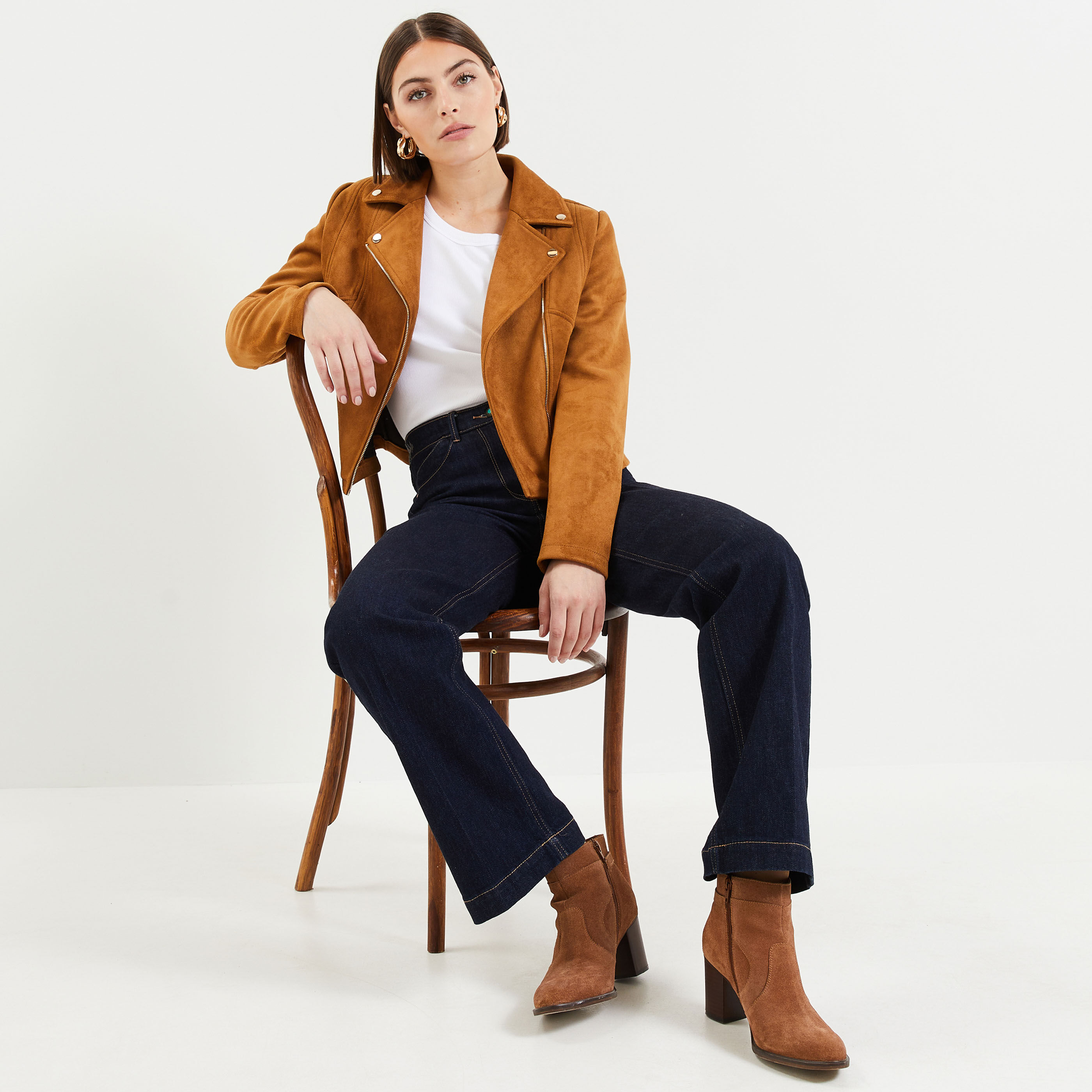 Veste en clearance suédine femme