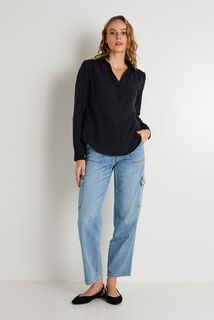 Blouse col chemise femme