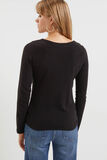 Pull col V dentelle femme