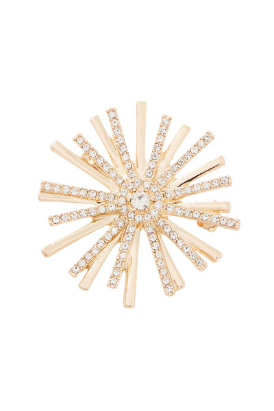 Broche étoile strass