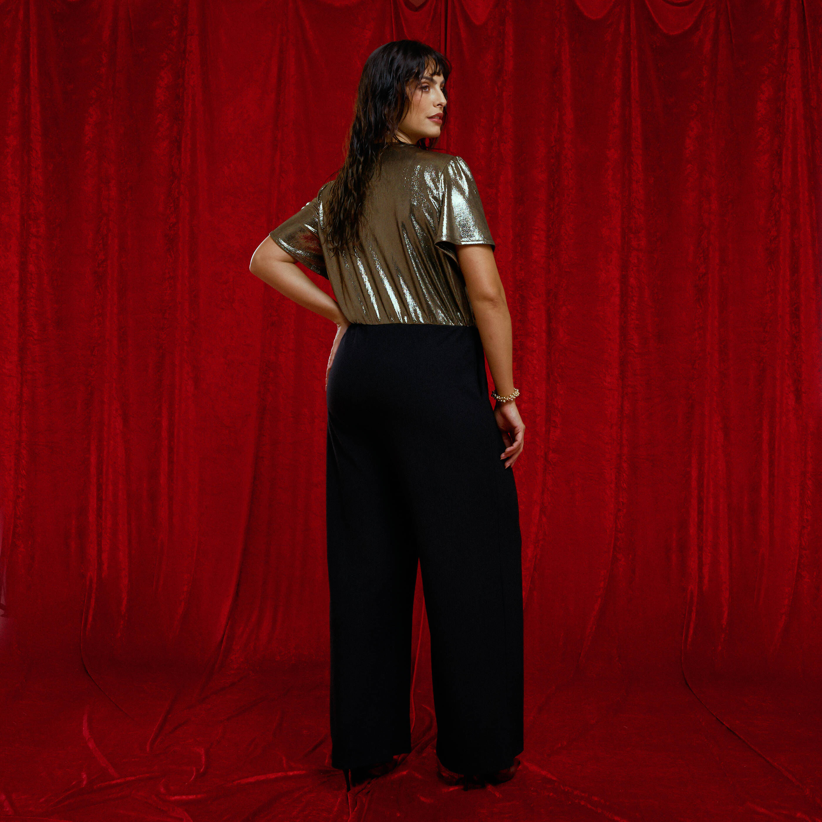 Combinaison bi-mati&egrave;re femme