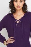 Robe pull à capuche femme