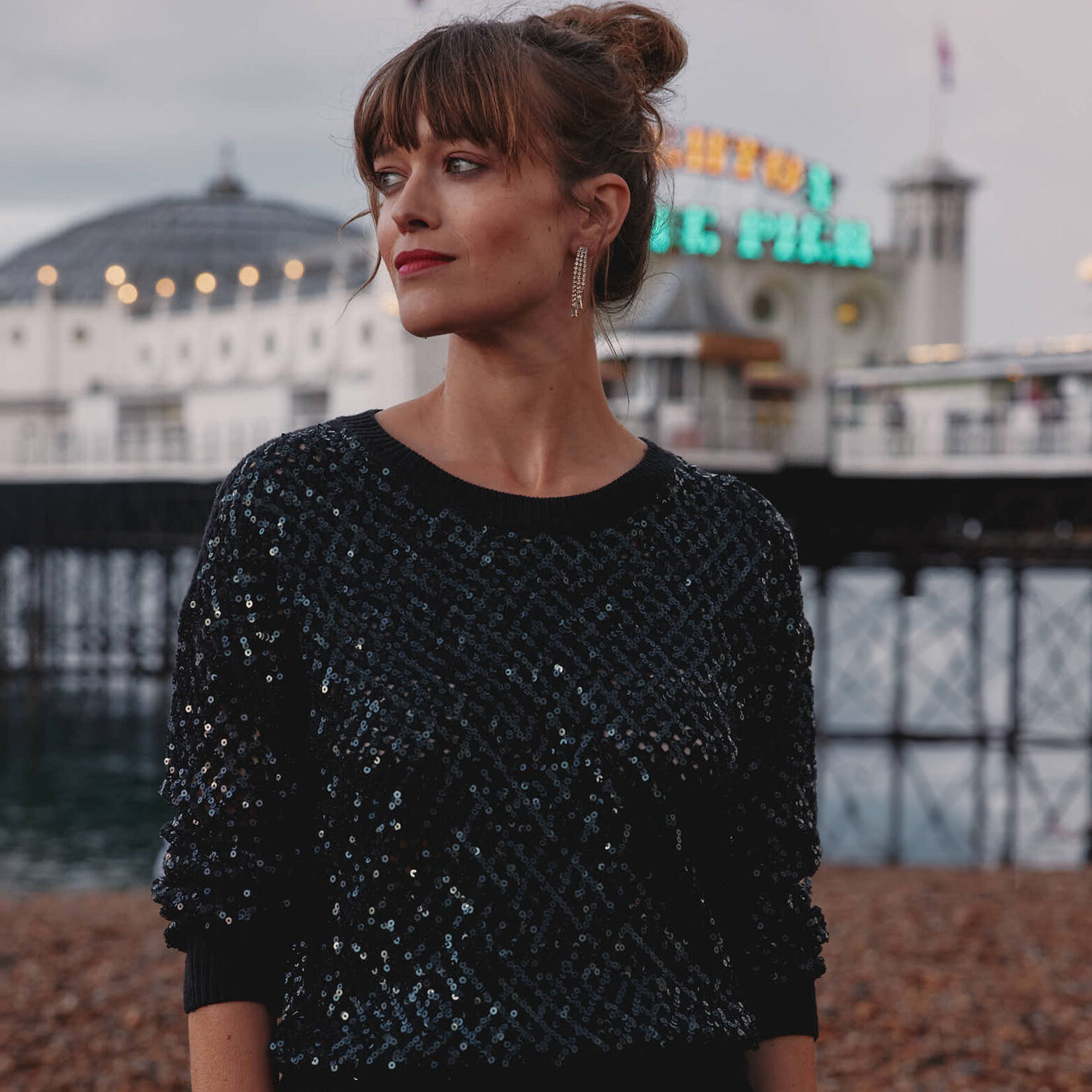 Pull à sequins