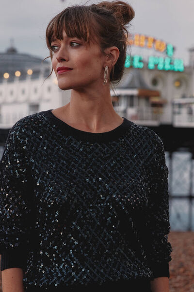 Pull à sequins