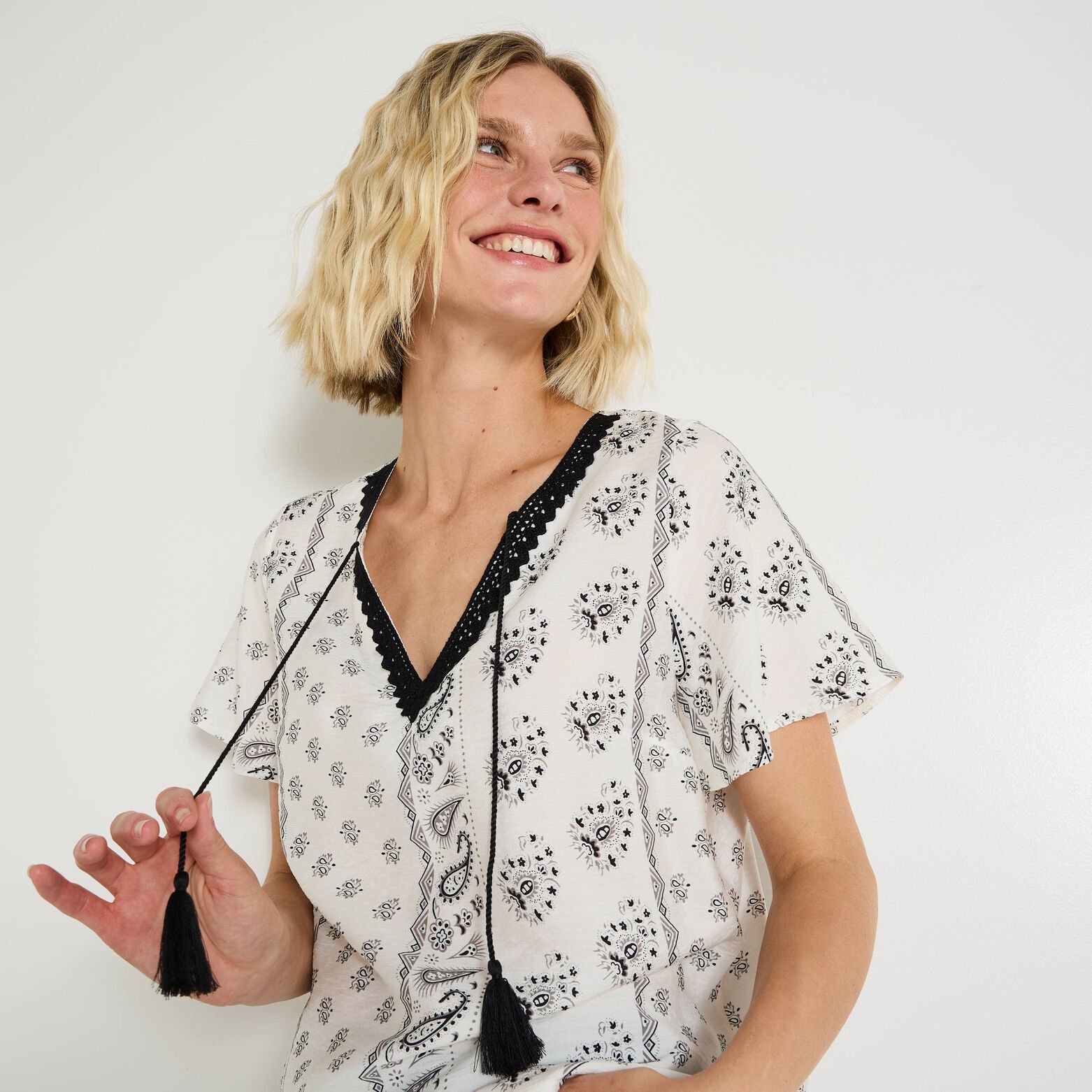 Blouse imprimée femme