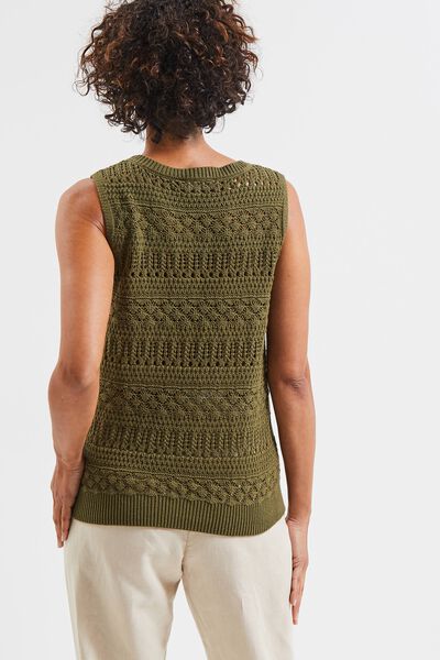 Pull en crochet femme