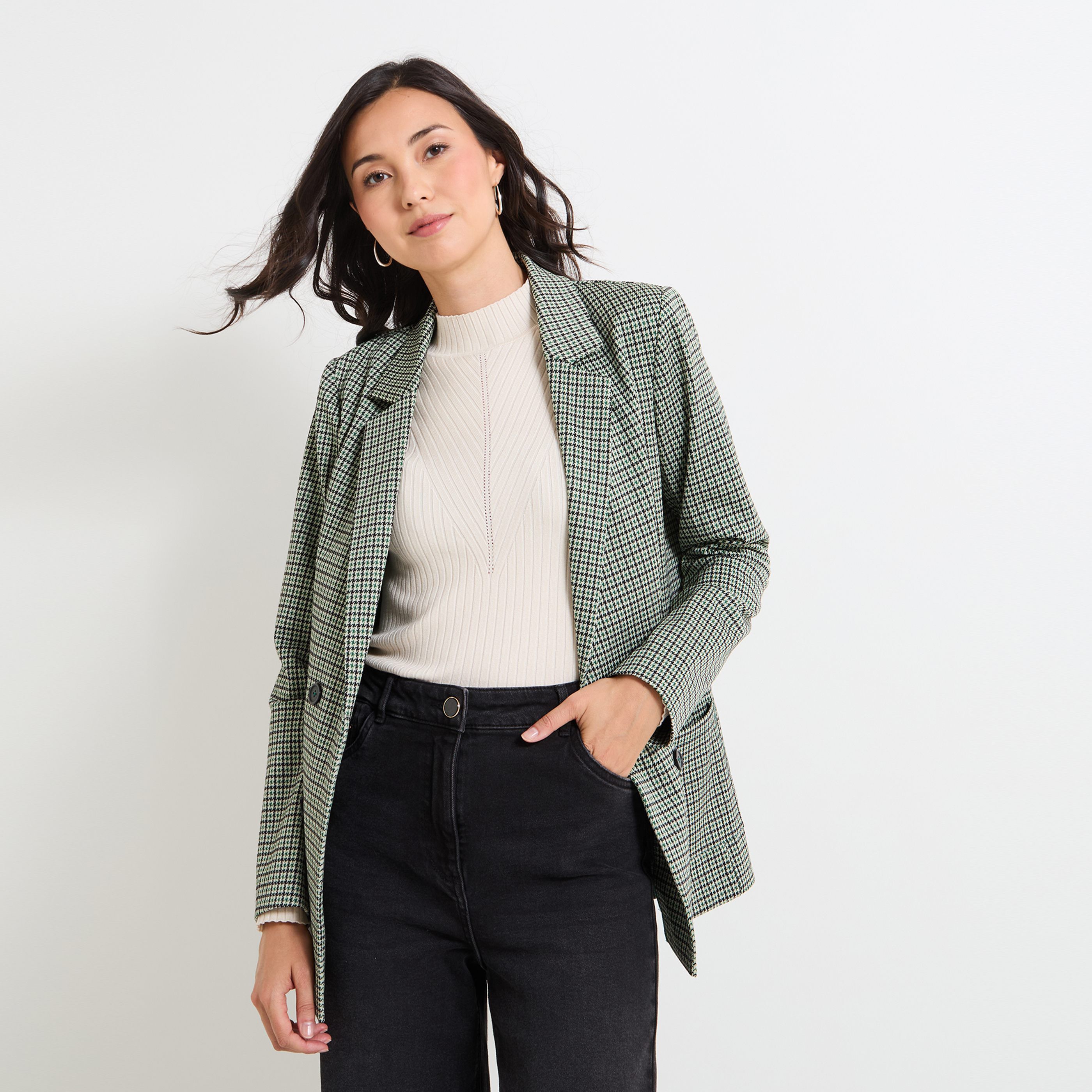 Blazer grande taille femme tendance outlet