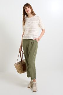 Pull col rond femme
