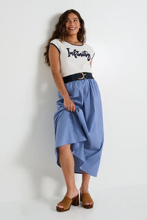 T-shirt message en sequins femme