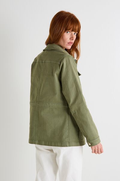 Veste saharienne denim femme