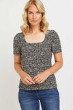 T-shirt froissé femme