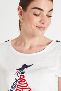 Tshirt print femme