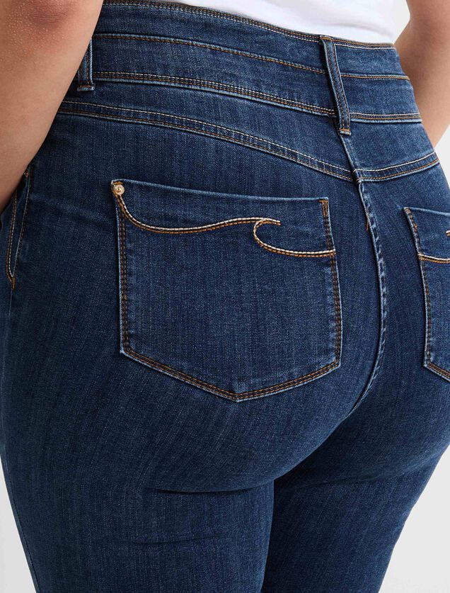 Jean raccourci taille haute HANOI femme