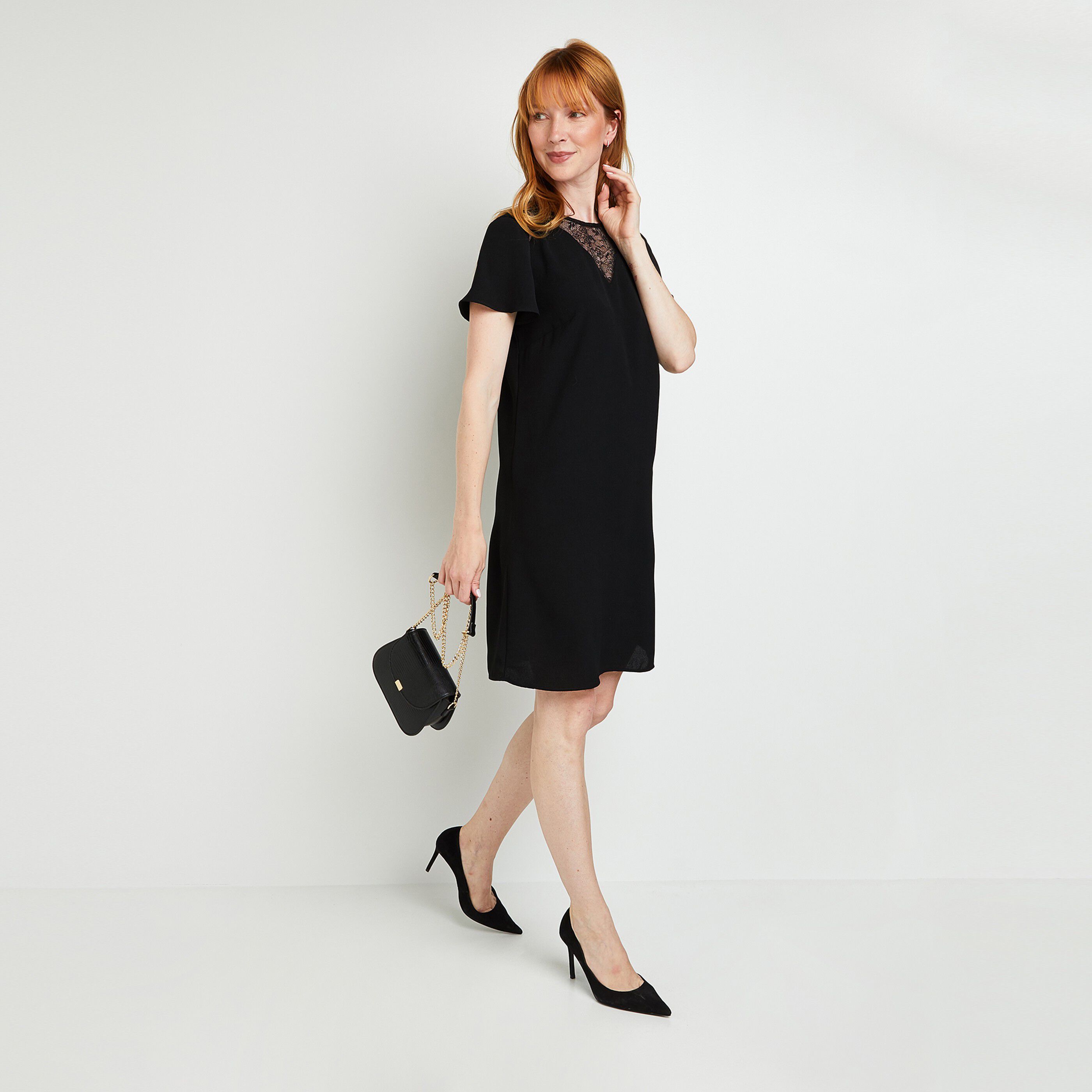 Robe best sale empiecement dentelle