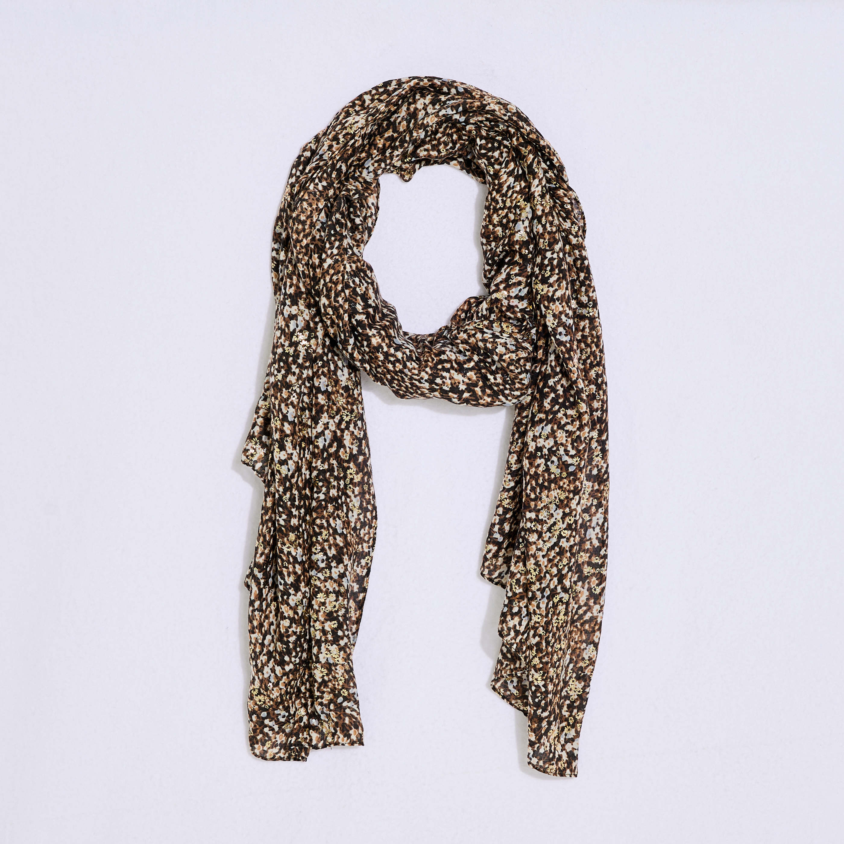 &Eacute;tole motif animal et fleurs femme