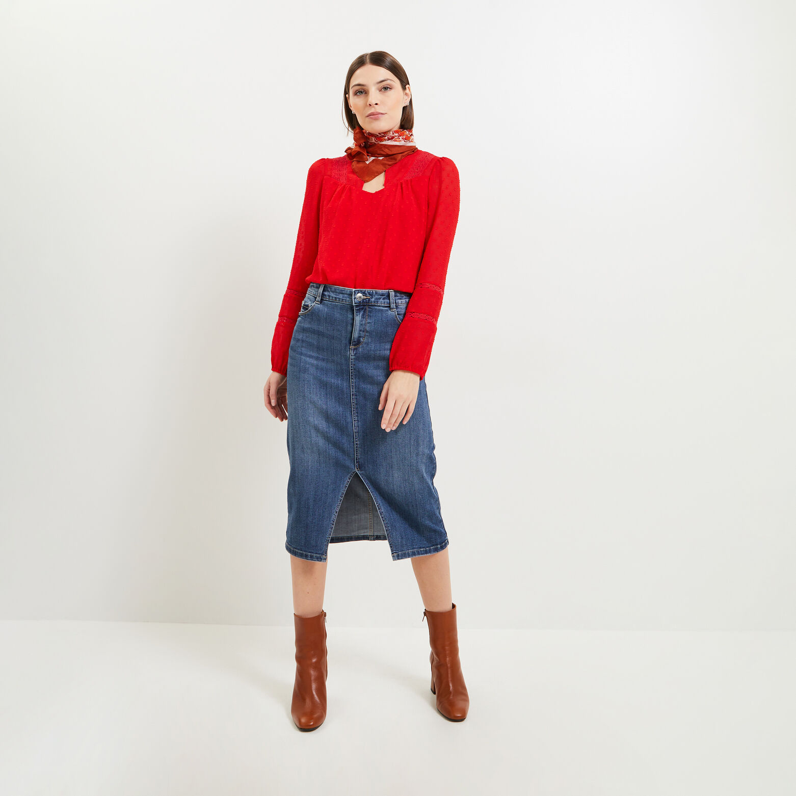 Blouse plumetis femme