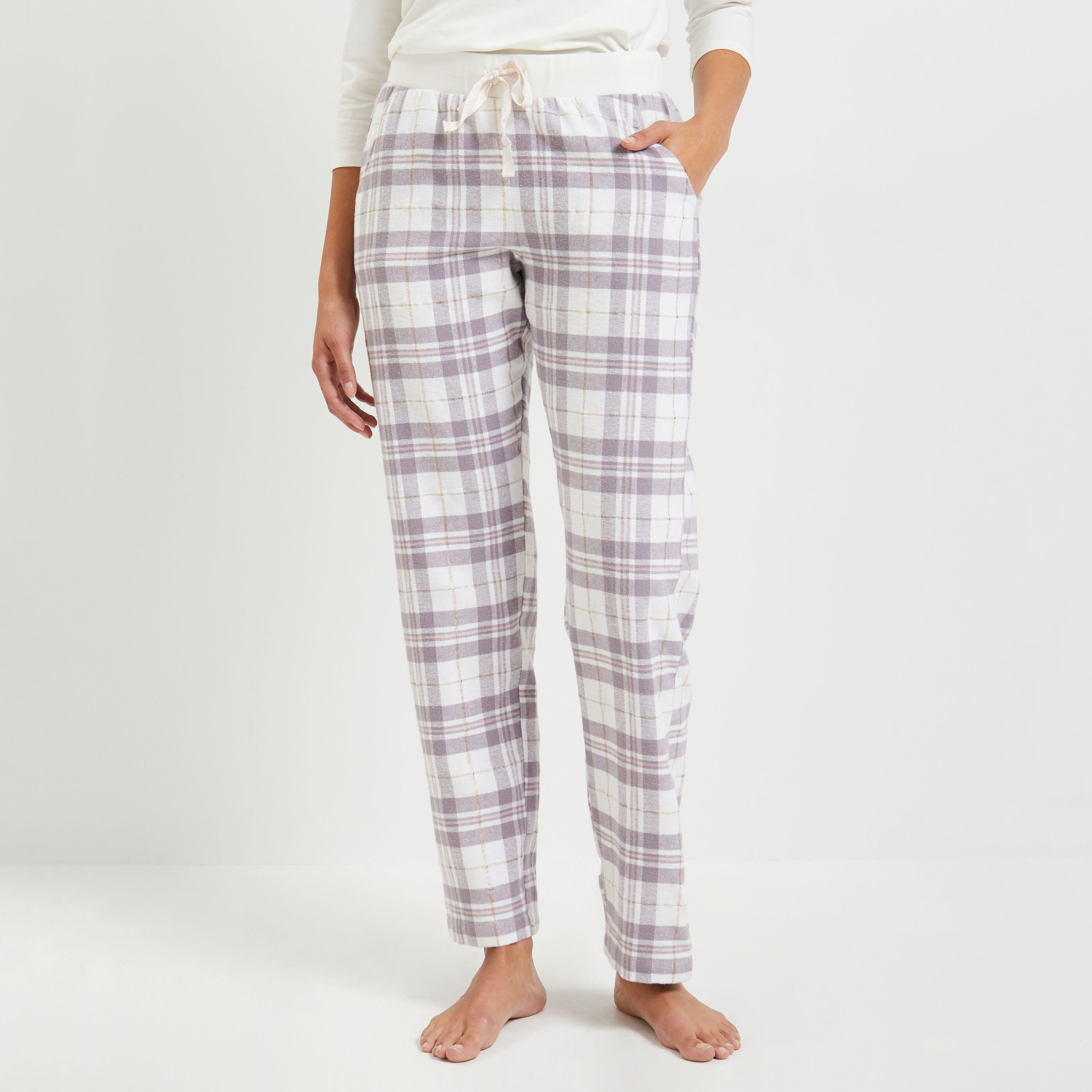 Pyjama a online carreaux femme