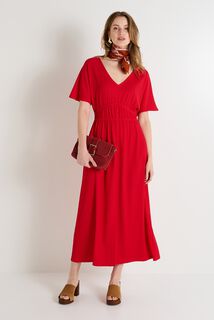 Robe longue en maille femme