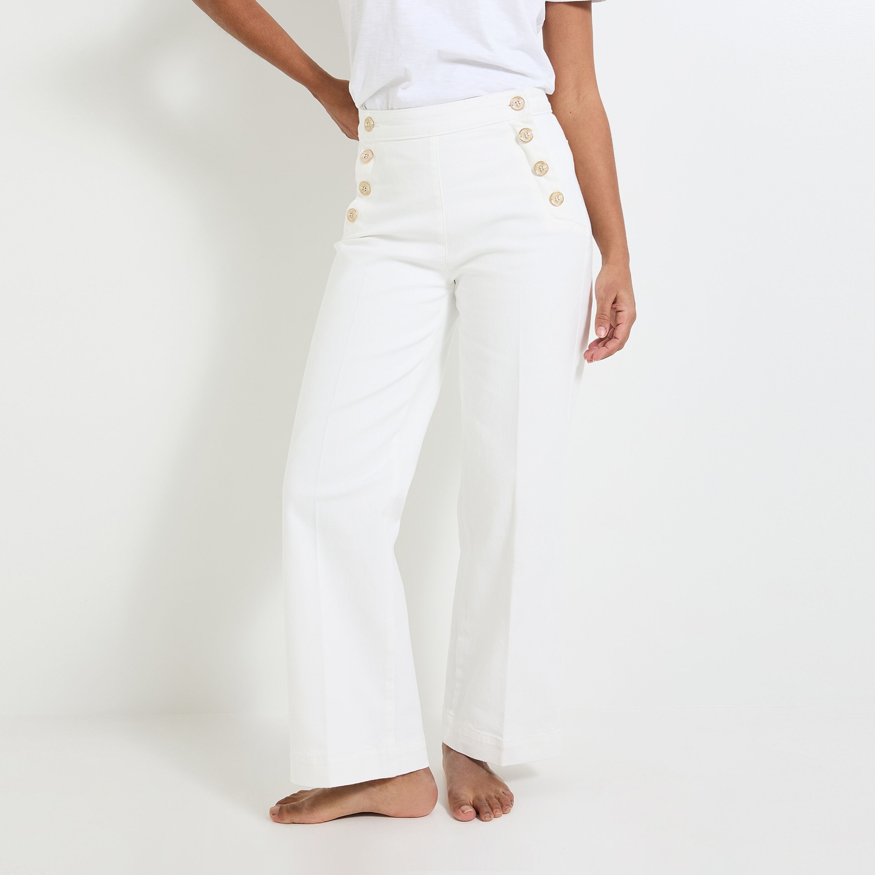 Jean flare POMPON F02 femme