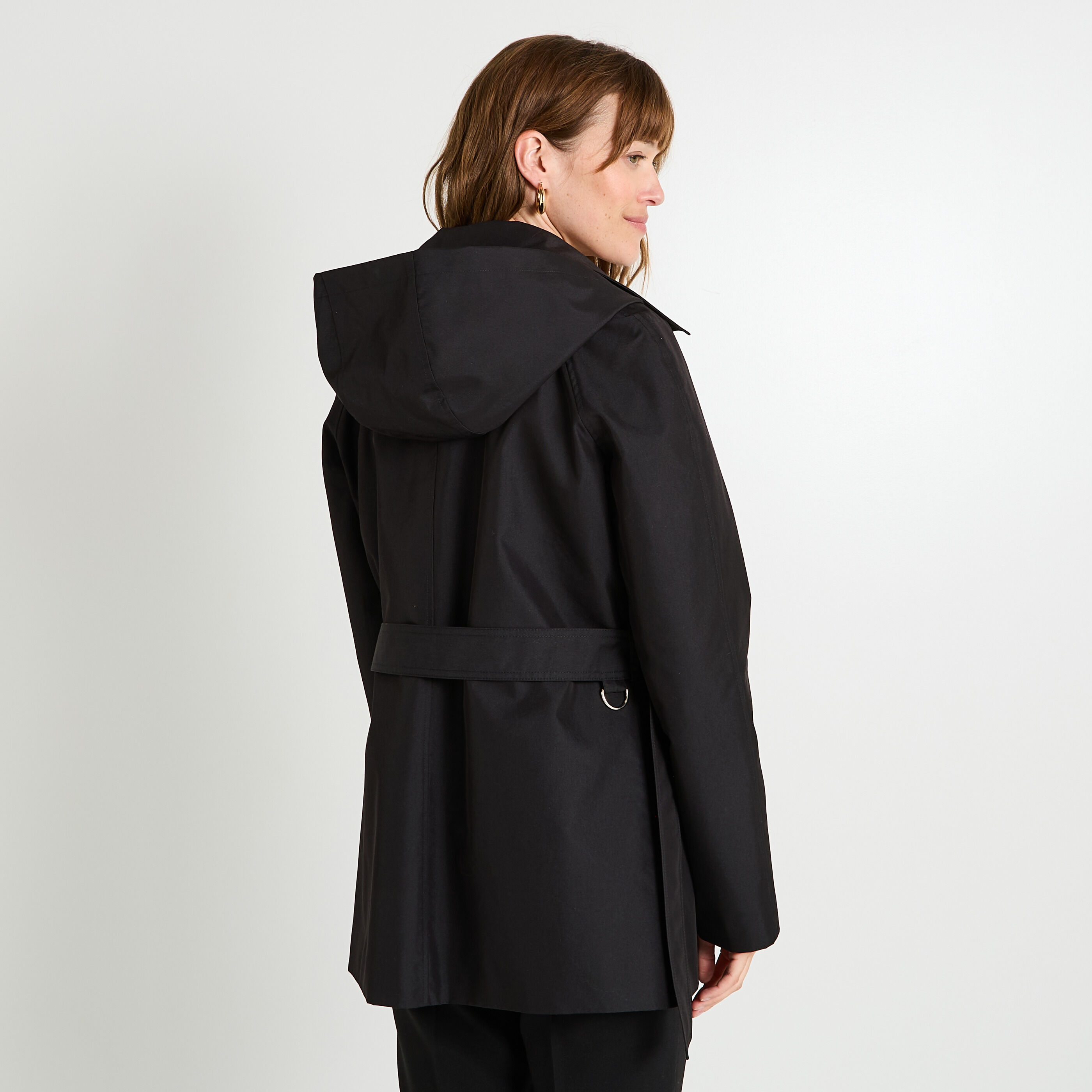 Trench medium avec ceinture femme