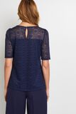 T-shirt manches courtes dentelle
