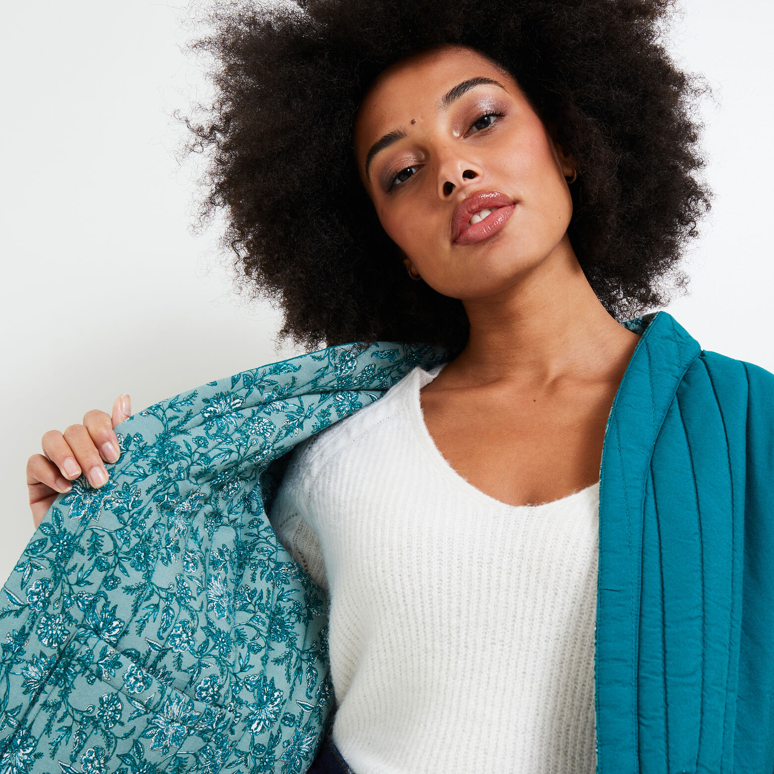 Veste matelassée réversible femme