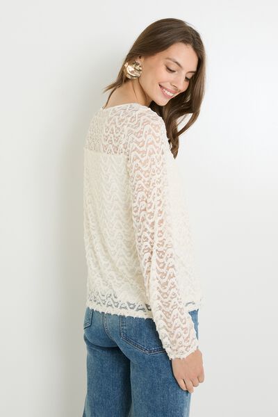 Blouse col rond femme