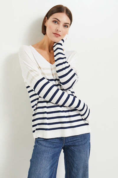 Pull marinère femme